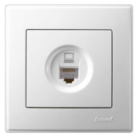 Розетка компьютерная Lezard Lesya, белая (705-0202-139)